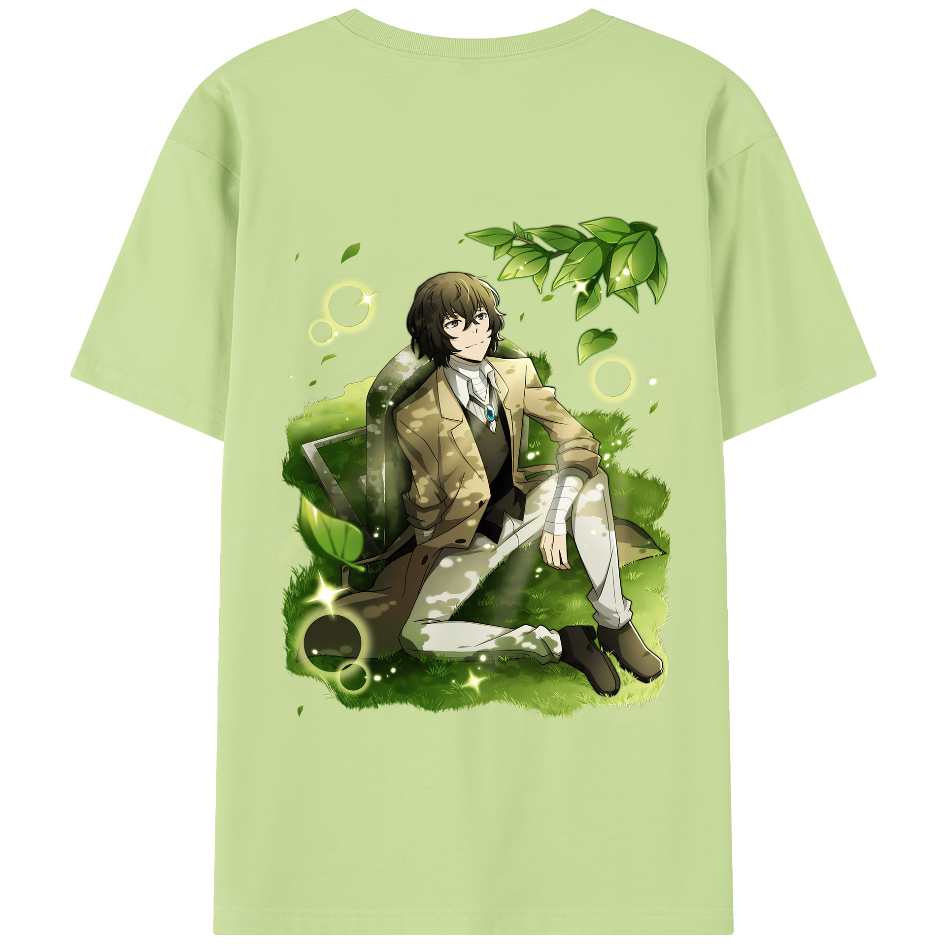 （画像用） 文豪ストレイドッグス Bungo Stray Dogs 綿100％半袖Tシャツ（背面プリント）